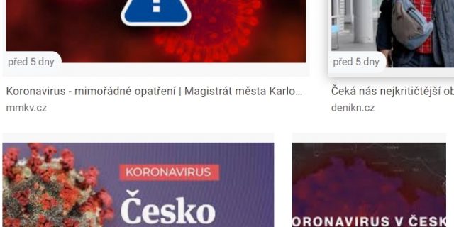 Koronavirus ve vyhledávačích?